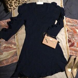 Victoria Beckham Navy A-line sweater dress. US 10.